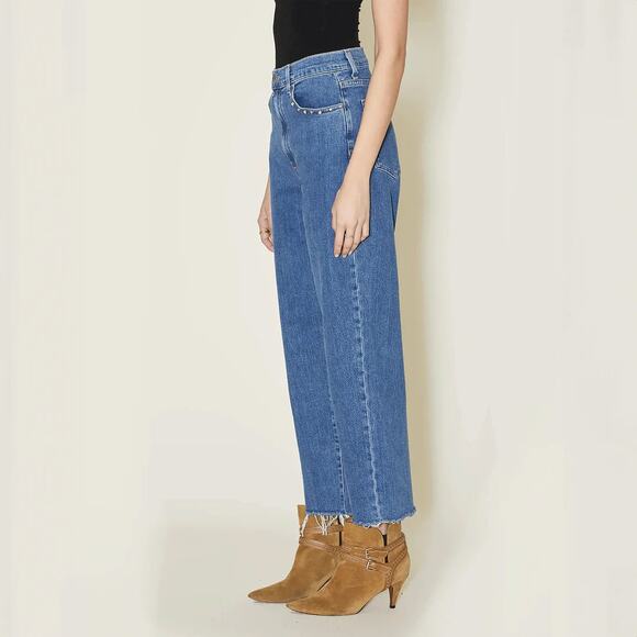 LE JEAN MIA RELAXED STRAIGHT JEANS DESERT CRYSTAL - Picture 3 of 10
